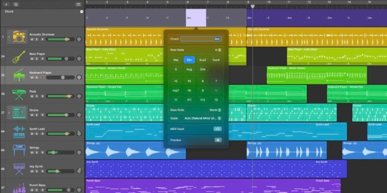 Logic Pro gets some serious AI—and a version bump—for Mac and iPad