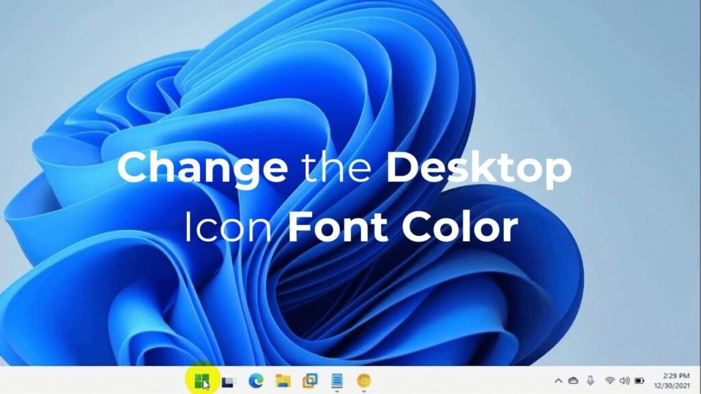 How to Change Desktop Icon Font Color on Windows