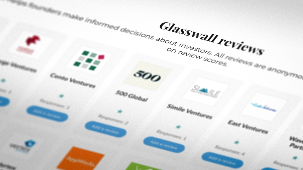 Glasswall: The things anonymous founders say about VCs