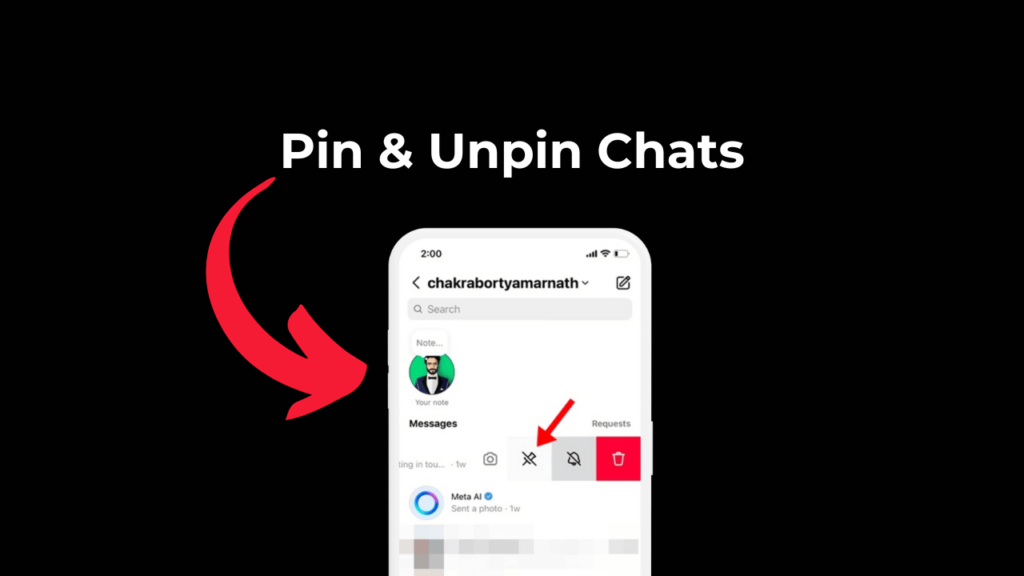 How to Pin & Unpin Chats on Instagram (Android & iPhone)