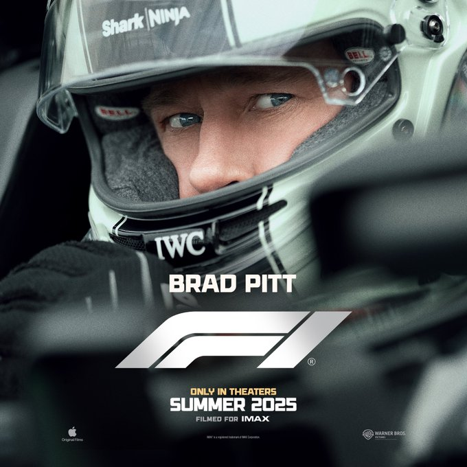 Apple Original Films Shares First F1 Movie Trailer Starring Brad Pitt